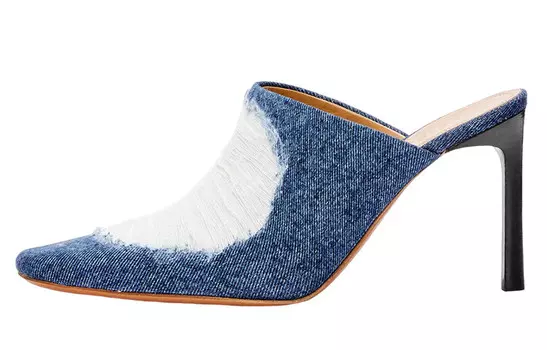 Туфли женские Loewe на высоком каблуке, синий