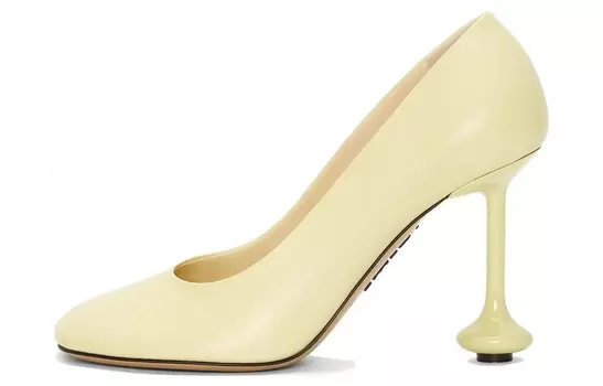 Туфли женские Loewe с каблуком 90 мм, желтый