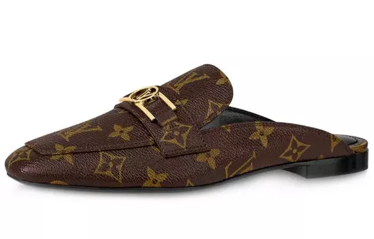 Туфли женские Louis Vuitton без пятки, коричневый