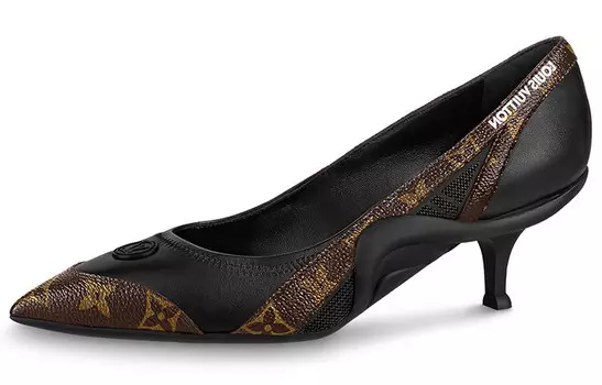 Туфли женские Mary Jane Dark Mushroom с принтом Outerspace и NB бордового цвета Louis Vuitton