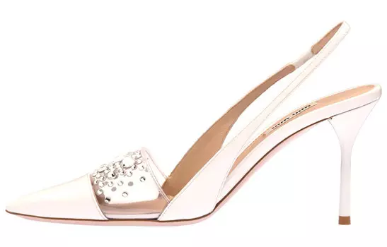 Туфли женские Miu Miu на каблуке, белый