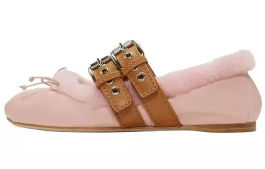 Туфли женские Miu Miu, розовый / коричневый