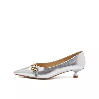 Туфли женские на высоком каблуке 15 Mins, серебряный