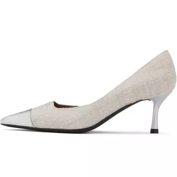 Туфли женские на высоком каблуке 73Hours, цвет Gray Silver