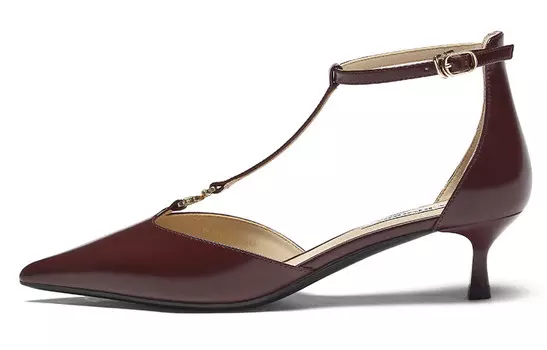 Туфли женские на высоком каблуке 73Hours, цвет Burgundy