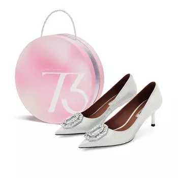 Туфли женские на высоком каблуке 73Hours, серебряный