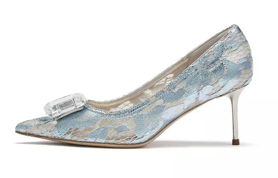 Туфли женские на высоком каблуке 73Hours, синий