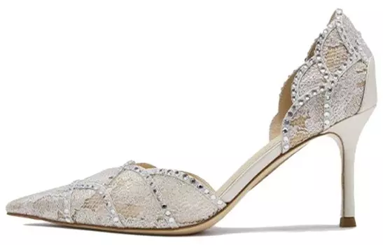 Туфли женские на высоком каблуке 73Hours, золотой