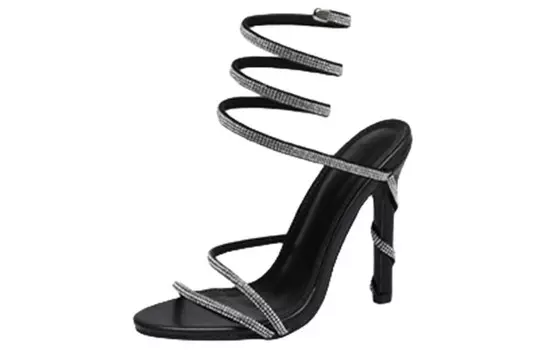 Туфли женские на высоком каблуке Abcfjg, черный