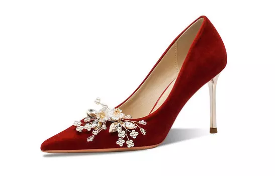 Туфли женские на высоком каблуке Ainer-Cat, красный