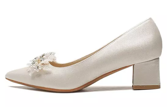 Туфли женские на высоком каблуке Ainer-Cat, цвет Apricot (satin)