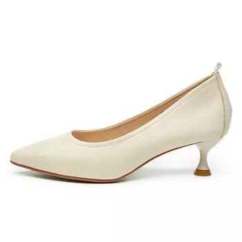 Туфли женские на высоком каблуке Aokang, бежевый