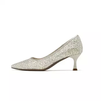 Туфли женские на высоком каблуке Aokang, бежевый