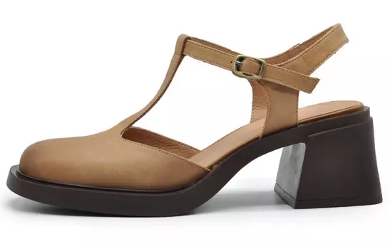 Туфли женские на высоком каблуке Artmu, коричневый