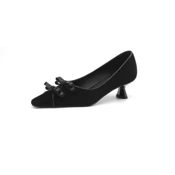 Туфли женские на высоком каблуке Bai Shiting, цвет Burgundy