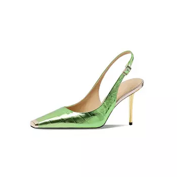 Туфли женские на высоком каблуке Bai Shiting, зеленый