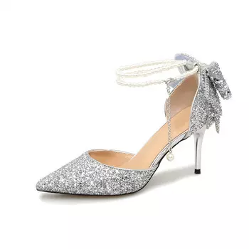 Туфли женские на высоком каблуке Balletcat, цвет SILVER (9.5CM)