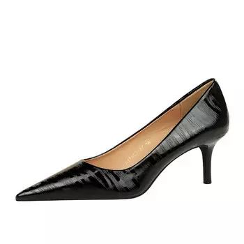 Туфли женские на высоком каблуке Bamiti, цвет Gunmetal Gray