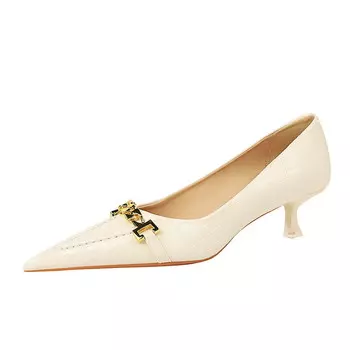 Туфли женские на высоком каблуке Bamiti, цвет Apricot