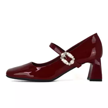 Туфли женские на высоком каблуке Beijiani, цвет Burgundy