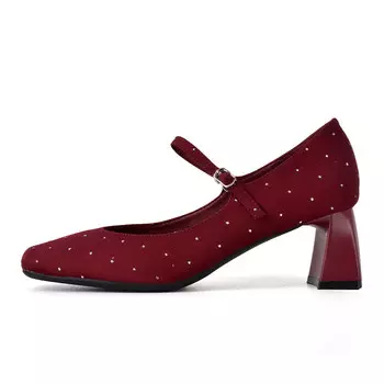 Туфли женские на высоком каблуке Beijiani, цвет Burgundy