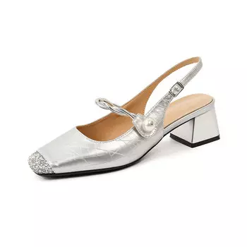 Туфли женские на высоком каблуке Beijiani, серебряный