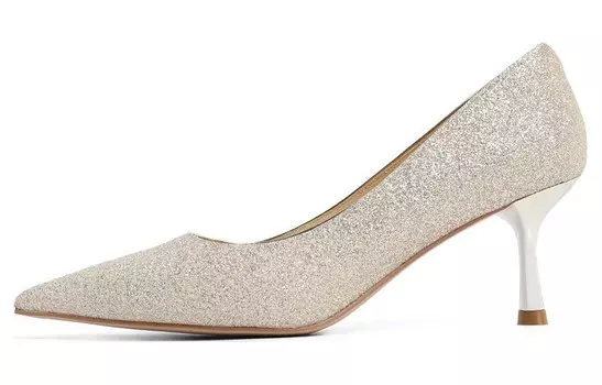 Туфли женские на высоком каблуке Belle, цвет Silver - 6.5cm