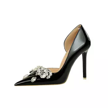 Туфли женские на высоком каблуке Bigtree, цвет Black 10.5cm