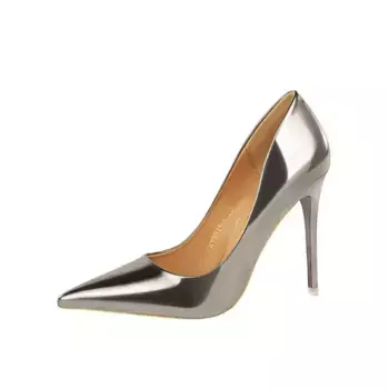 Туфли женские на высоком каблуке Bigtree, цвет Silver 10.5cm