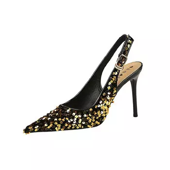 Туфли женские на высоком каблуке Bigtree, золотой