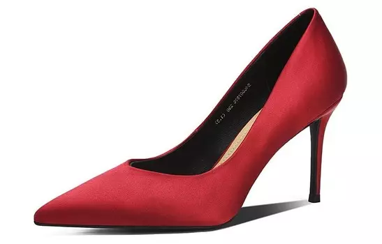 Туфли женские на высоком каблуке Bosssunwen, цвет Skin