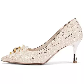 Туфли женские на высоком каблуке Daphne, серебряный