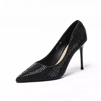 Туфли женские на высоком каблуке Fesoune, черный