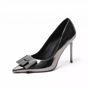 Туфли женские на высоком каблуке Fesoune, серебряный