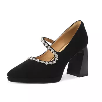 Туфли женские на высоком каблуке Flowerskam, белый