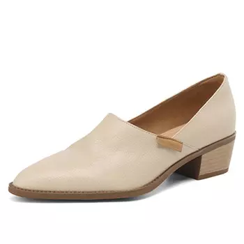 Туфли женские на высоком каблуке Flowerskam, бежевый