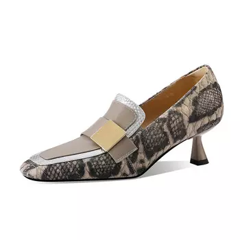 Туфли женские на высоком каблуке Flowerskam, черный