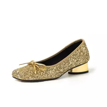 Туфли женские на высоком каблуке Flowerskam, серебряный