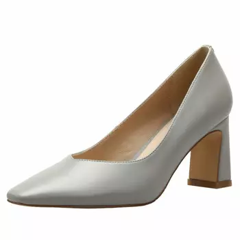 Туфли женские на высоком каблуке Flowerskam, серый