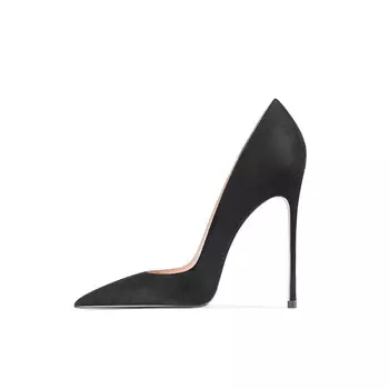 Туфли женские на высоком каблуке Ganxiaojie, цвет Black 10.5cm