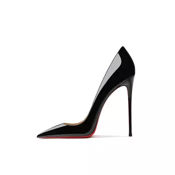 Туфли женские на высоком каблуке Ganxiaojie, цвет Black 7.5cm