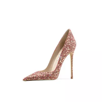 Туфли женские на высоком каблуке Ganxiaojie, цвет Red color 10.5cm