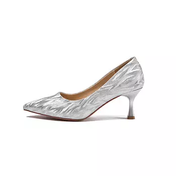 Туфли женские на высоком каблуке Guci Tianlun, цвет Champagne