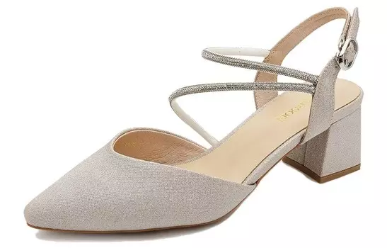 Туфли женские на высоком каблуке Harson, серебряный