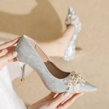 Туфли женские на высоком каблуке Hkcp, цвет Apricot