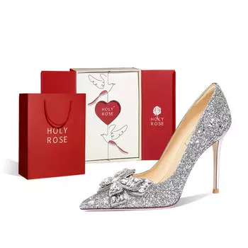 Туфли женские на высоком каблуке Holy Rose, цвет SILVER 10CM