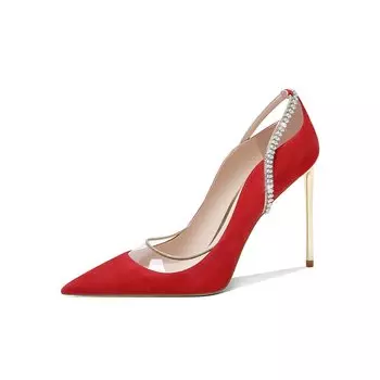 Туфли женские на высоком каблуке Hoov, красный