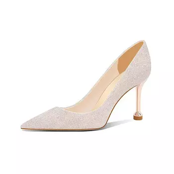 Туфли женские на высоком каблуке Imono, цвет Champagne Gold 6cm