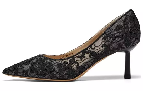 Туфли женские на высоком каблуке Joypeace, черный