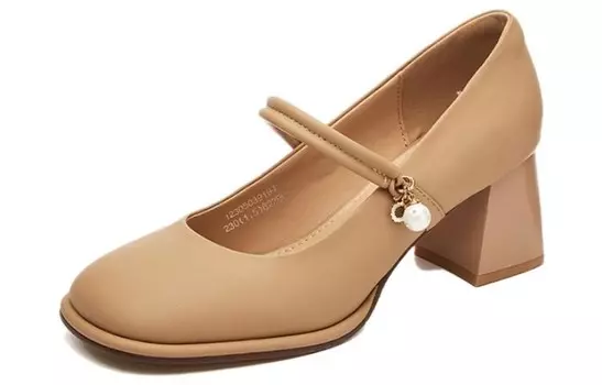 Туфли женские на высоком каблуке Kekafu, бежевый